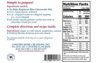 No Bake Raspberry Bliss Cheesecake Mix