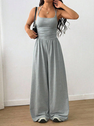 Casual Wide Leg Loose Jumpsuit