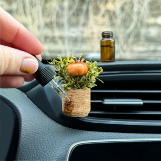 Pumpkin Patch Plant Vent Clip Car Air Freshener Reusable