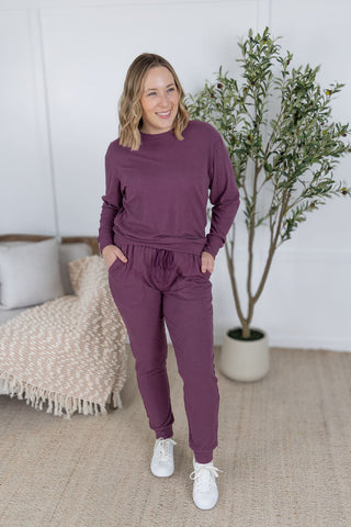 IN STOCK Corrine Joggers - Plum