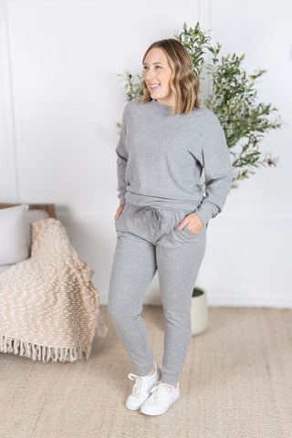 IN STOCK Corrine Joggers - Light Grey
