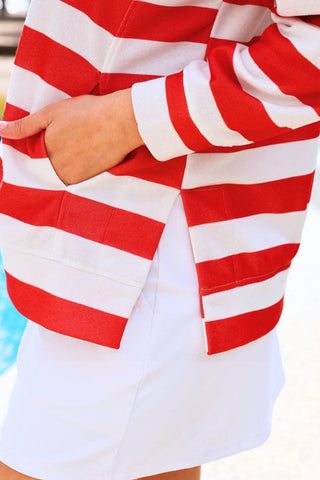 Stars and Stripes Quarter Zip Pullover