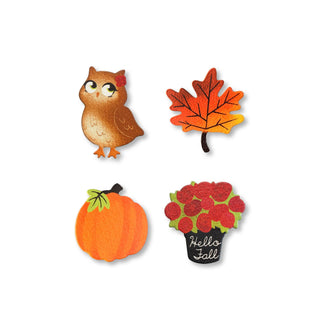 Hello Fall Magnets S/4, Fall Decor