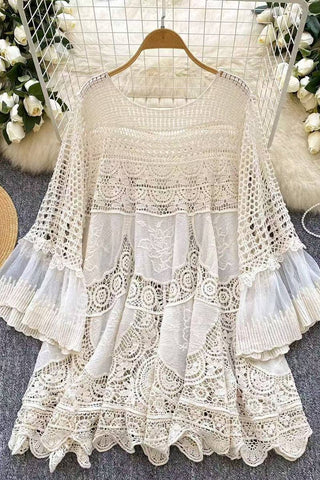 Elegant Crochet Lace Dress