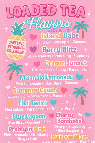 NATURAL DYES MENU - Loaded Teas