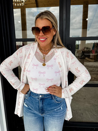Mesh Bow Tops