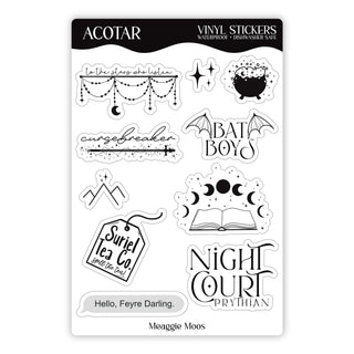 ACOTAR Sticker Sheet | A Court of Thorns & Roses