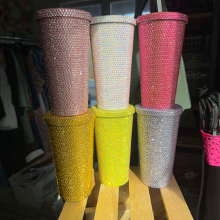 Stainless Steel Rhinestone Tumbler