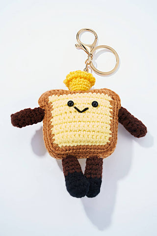 Crochet Toast Bag Charm and Keychain