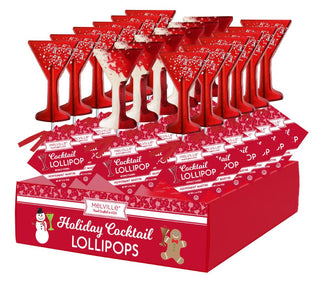 Peppermint Martini Lollipops - Red & Swirl