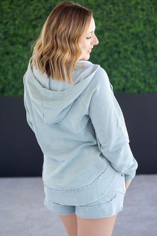 IN STOCK Vintage Wash Beach Hoodie - Seabreeze