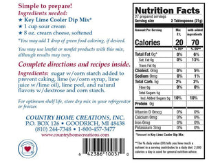 Key Lime Cooler Dip Mix