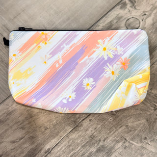 Bright Floral Zipper Pouch