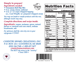 Cinnamon Roll Dip Mix - NEW RELEASE