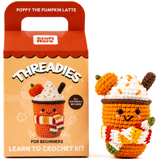 Fall Crochet Kit for Beginners | Pumpkin Spice Latte | DIY