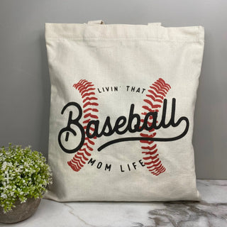 Canvas Baseball Tote