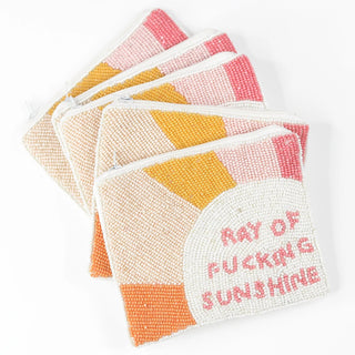 Ray Of Sunshine Hand Sewn Seed Bead Bag