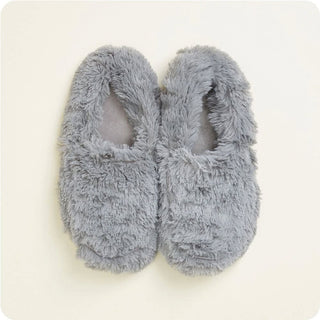 Marshmallow Dark & Light Gray Slippers Warmies