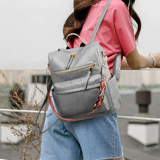 Grey Backpack Tote