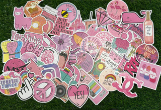 I Love Pink 50 Pack Sticker Bundle