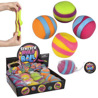 Striped Sand Filled Stress Ball - Moldable Ball with Granu