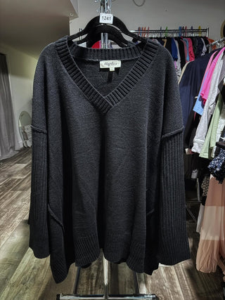 Black V Neck Sweater