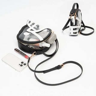 Transparent Gameday Football Helmet Shaped Crossbody Handbag