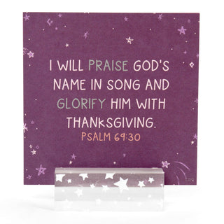 Verse for Gratitude – Bible Verse Card Set + Display Stand
