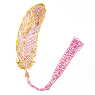 Peacock Feather Bookmark Hollow Cutout Metal Gift