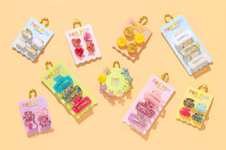 For Fun - Colorful Confetti Claw Clip Trio