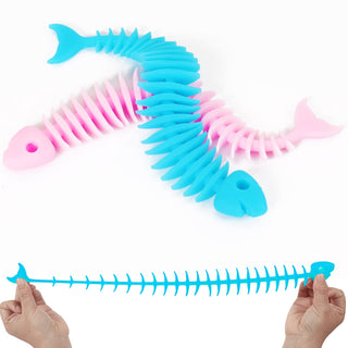 Stretchy Fish Bone Animal Puffer Stretchy Noodle Toys