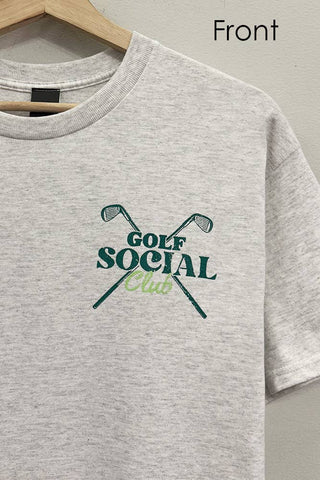 Golf Social Graphic Grey T-Shirt