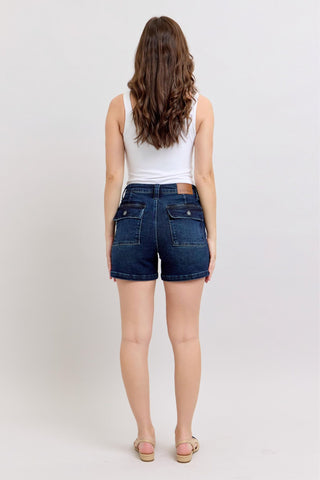 Judy Blue Back Flap Pocket Shorts
