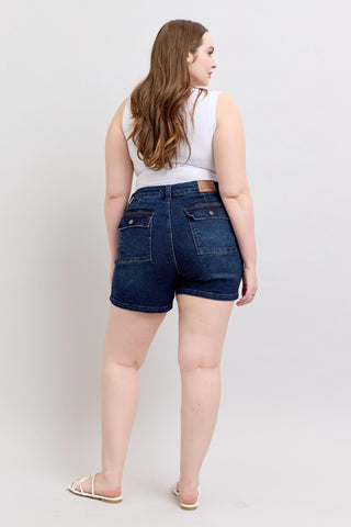 Judy Blue Back Flap Pocket Shorts