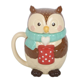 Oliver Owl Lidded Autumn Mug