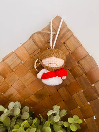 Jesus Crochet Keychain