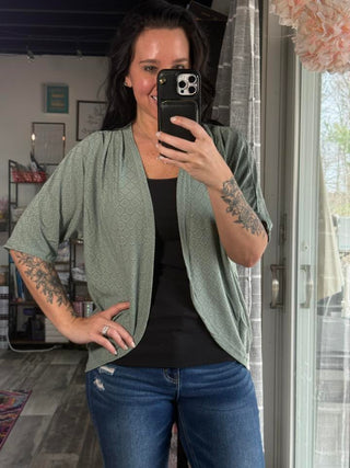 Short Sleeve Cardigan Lightweight Open Front Knit Sweaters