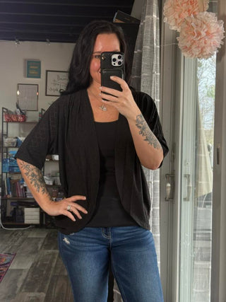 Short Sleeve Cardigan Lightweight Open Front Knit Sweaters