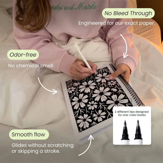 One Color Coloring Book - Halloween Edition with Free Marker