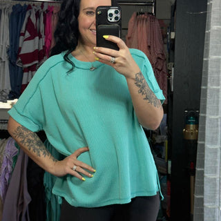 Sophia Ribbed Top
