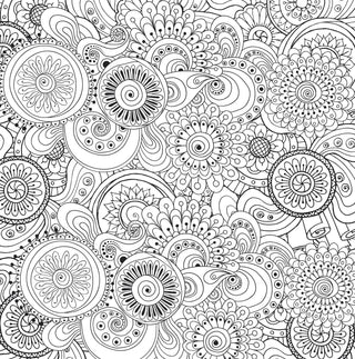 Peaceful Paisleys Artist's Coloring Book