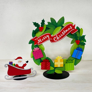 Santa in Sleigh Magnet, Christmas Decor