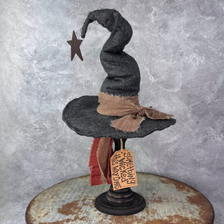 Prim Witch Hat on Spindle