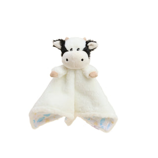 Black and White Cow Lovey Blanket Warmies