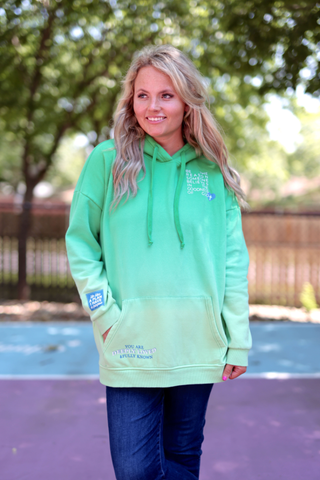Be The Reason - Oversized Hoodie (Dip Dye Green)