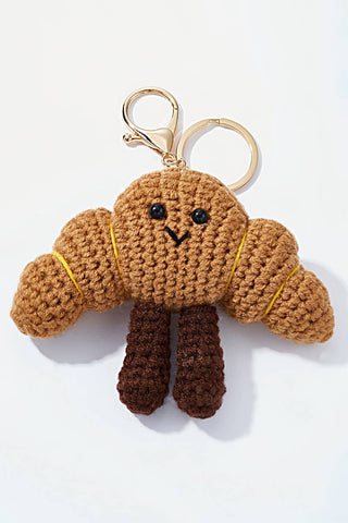Crochet Crescent Bag Charm and Keychain