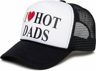 Foam Trucker - I Love Hot Dads (Black/White)