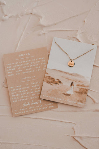 Brave Disc Necklace | Christian Jewelry