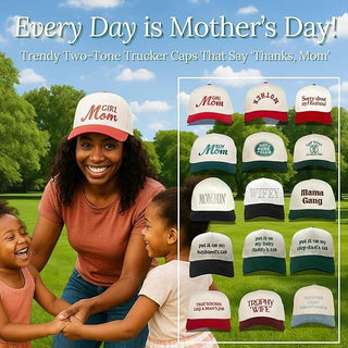 Two Tone Cap - That Sounds Like a Man's Job - Red/Beige