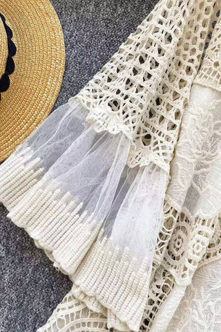 Elegant Crochet Lace Dress